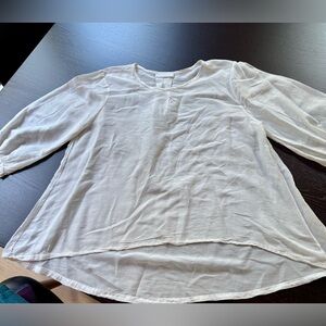 EUC BRYN WALKER Women's White Blouse